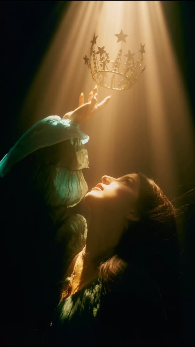 Instagram post by @emackphoto for amaran. Caption reads: How I create dark fantasy lighting with....
