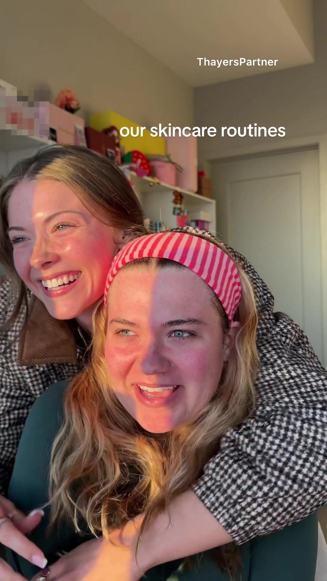 TikTok post by @kayla.ryann for Thayers. Caption reads: Skincare time with egg & @Thayers! Are you Jelly....