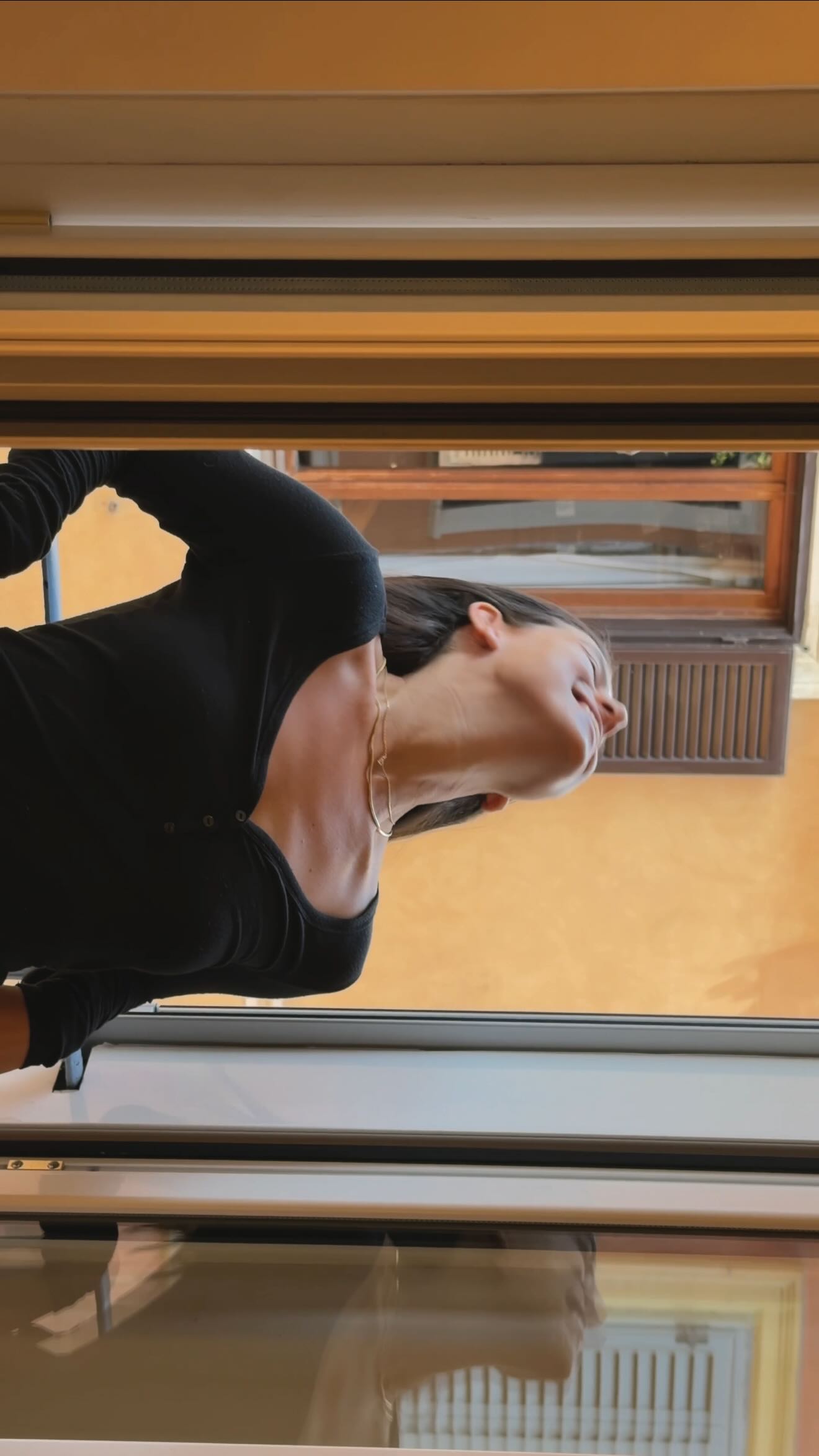 Instagram post by @pazheller for Yves Rocher. Caption reads: Morning in Rome be like 🛁🥐🧴☕️💭.