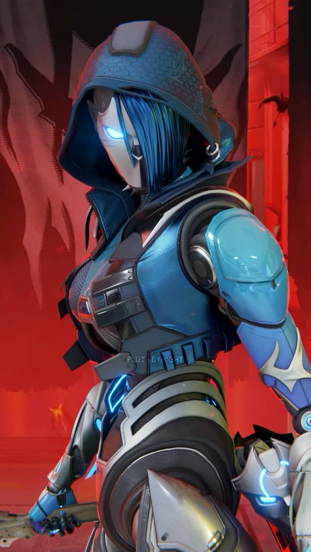Instagram post by @plutocartier for Apex Legends. Caption reads: Apex Legends Ash Cold Whisper Skin from Raise Hell....