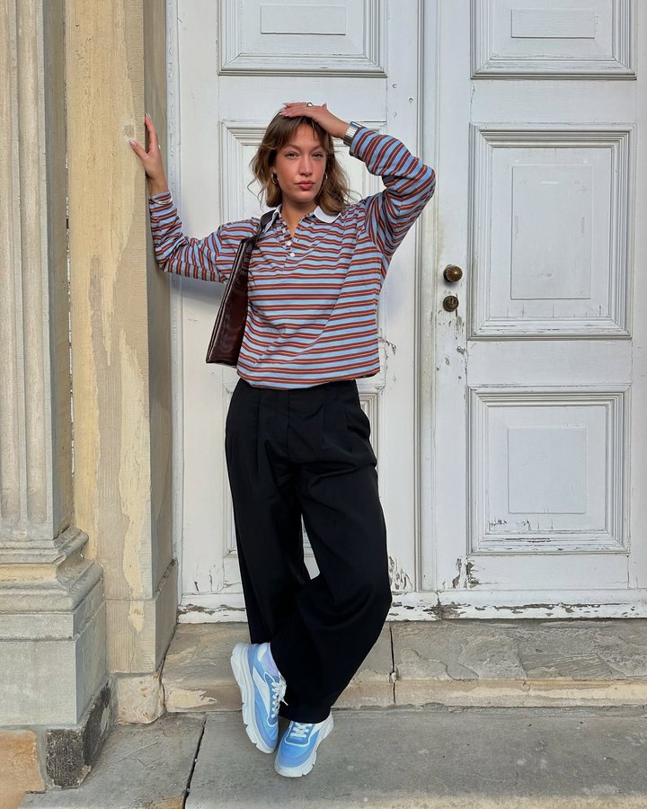 Instagram post by @e1isabethng for COPENHAGEN STUDIOS. Caption reads: soaking up the spring sun in my new....