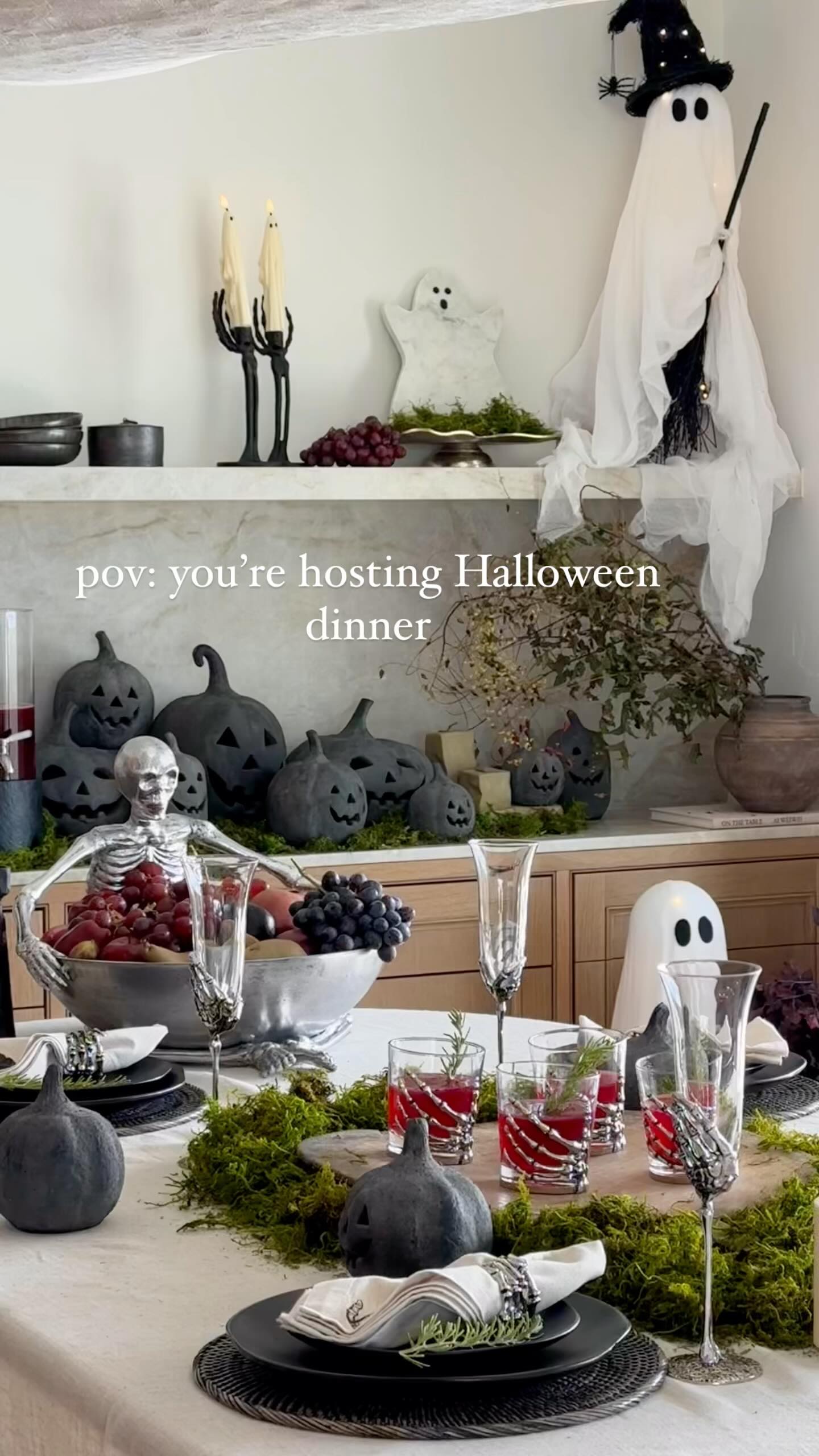 Instagram post by @karlibree for Pottery Barn. Caption reads: only 65 days until Halloween!

Ghosts & witches &....