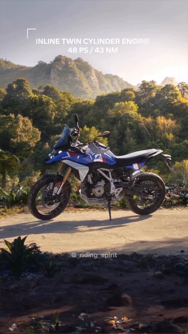 Instagram post by @_riding_spirit for BMW Motorrad. Caption reads: Its confirmed!..its here..a lot more to....