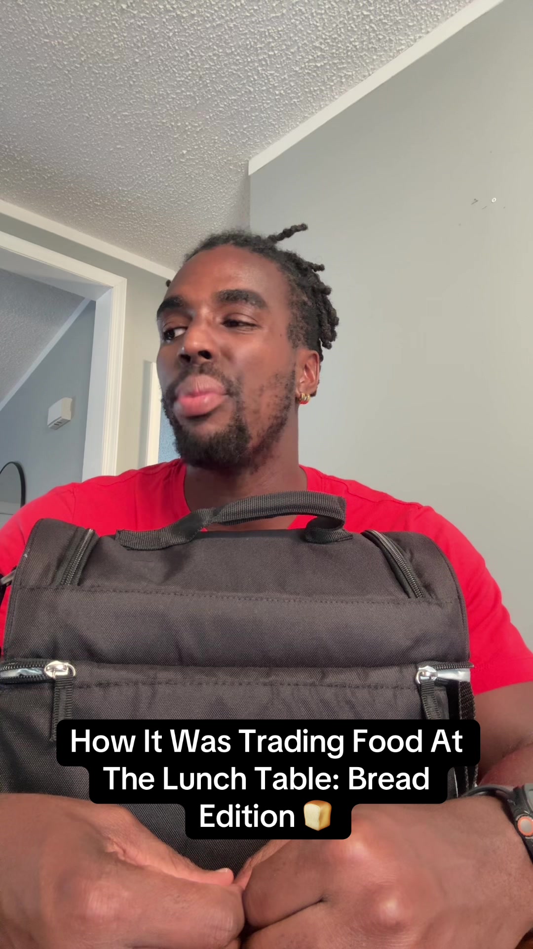 TikTok post by @miccolla4 for Bussin Snacks. Caption reads: [...] #fy #foryoupage #viral #tradingfood @Bussin....