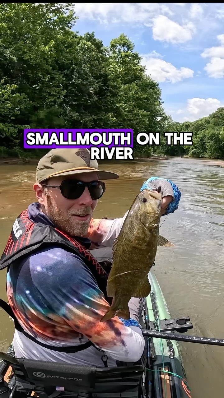 Instagram post by @ilyakkin for SCHEELS. Caption reads: [...] all day on the river this summer: The....