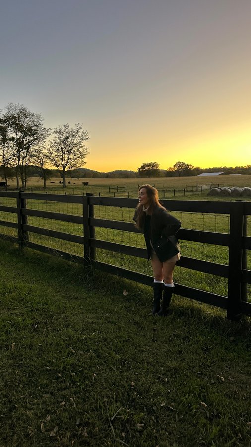 Instagram post by @kristinjohns for Nordstrom Rack. Caption reads: Come recreate a Pinterest fall fit with me! 🍂....