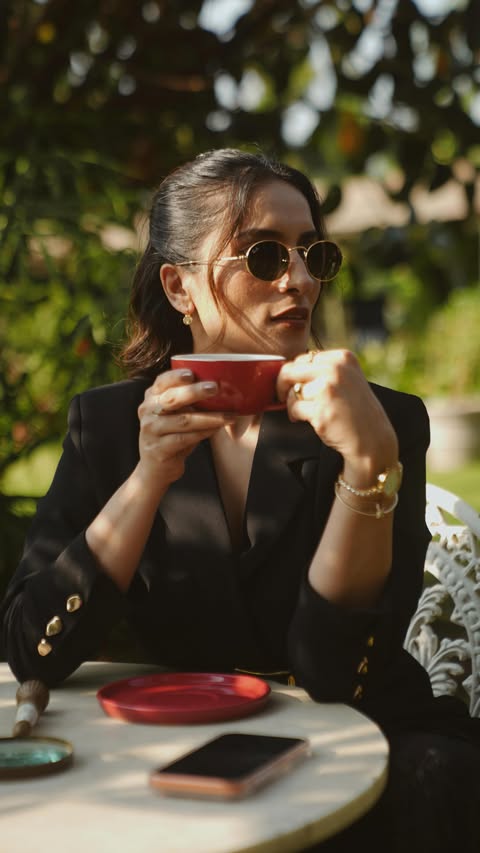 Instagram post by @urmidaga for Tata CLiQ. Caption reads: Black Friday on Tata CLiQ Luxury isn’t just a....