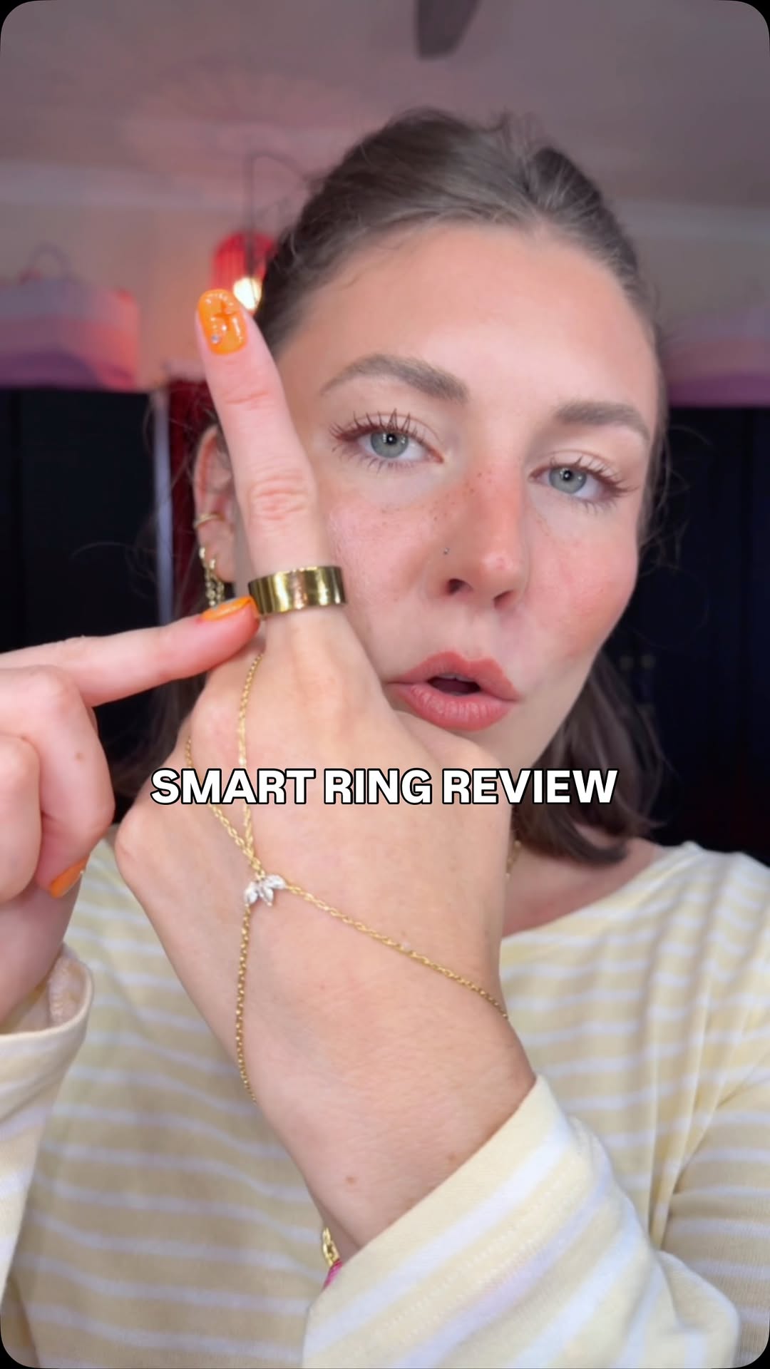 Instagram post by @reagan.baylee for Costco. Caption reads: #ad SMART RING REVIEW ⭐️ @ultrahumanhq - let’s....