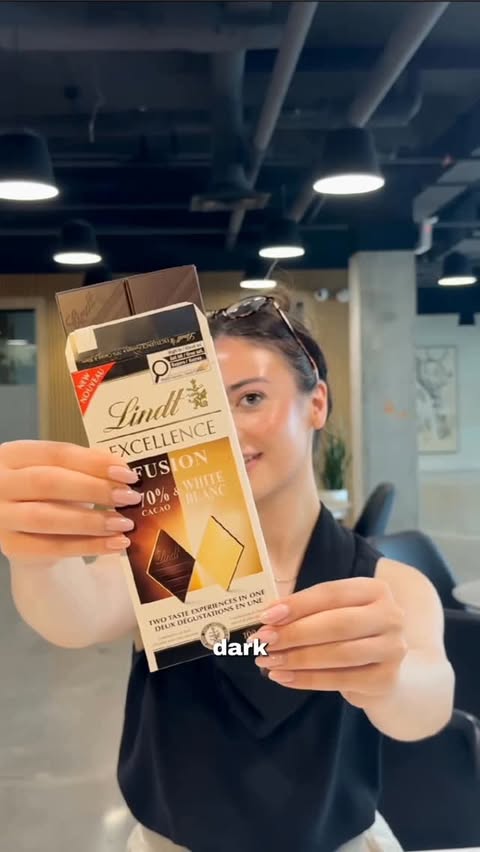Instagram post by @lifewithlulz for Lindt. Caption reads: I’m still daydreaming about these Lindt Excellence....