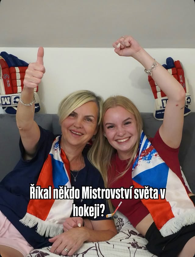 Instagram post by @nellyapeta for Xiaomi Czech. Caption reads: U nás doma se řeší hokej ve velkým! Když fandíme,....