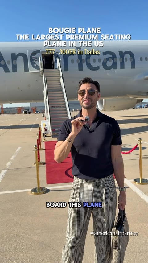 Instagram post by @chris.james.kahle for American Airlines. Caption reads: [...] end with the flight. American Airlines’....