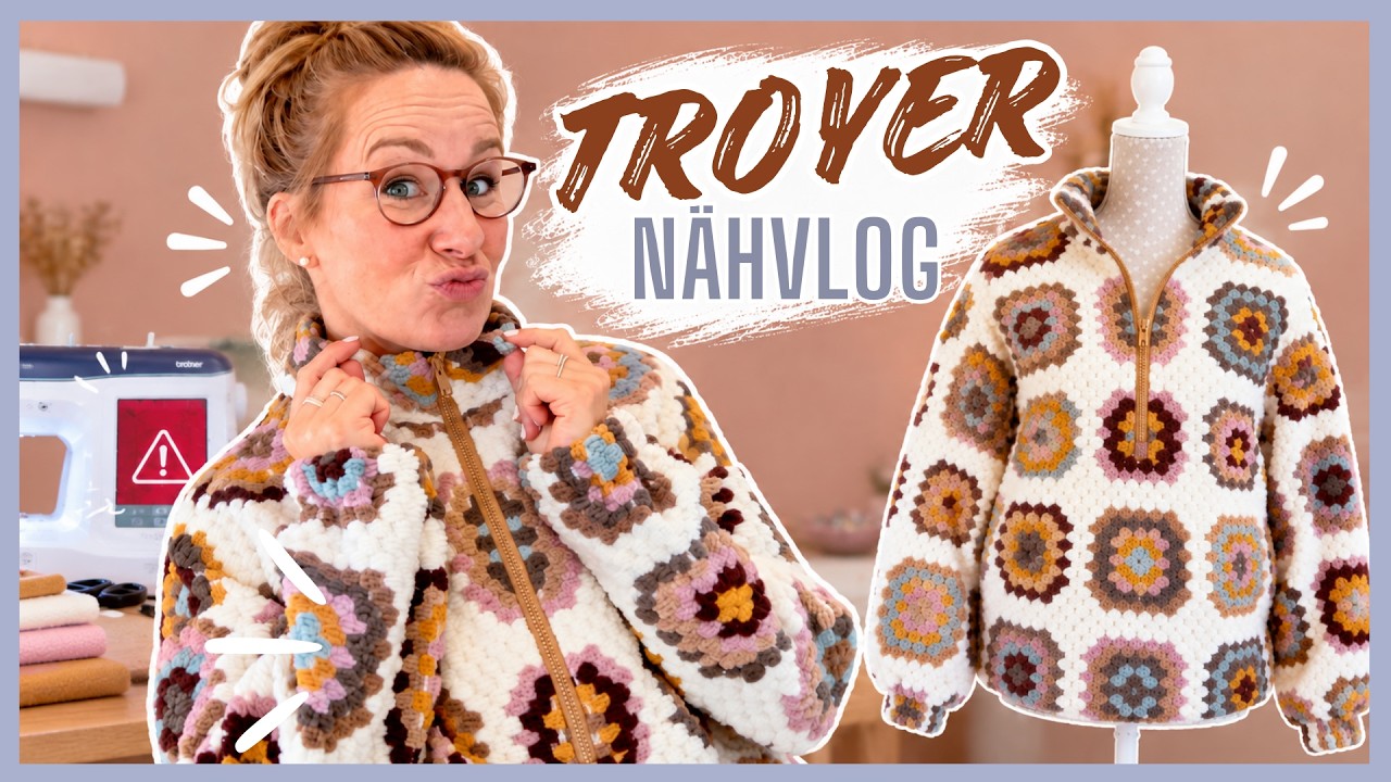 YouTube post by @handmadebyanni for NADIA ANYA. Caption reads: How many SEWING MISTAKES can you fit into ONE....