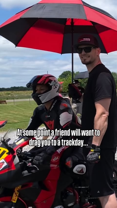 Instagram post by @redspade for Dainese. Caption reads: I may not be the fastest or the most skilled or....