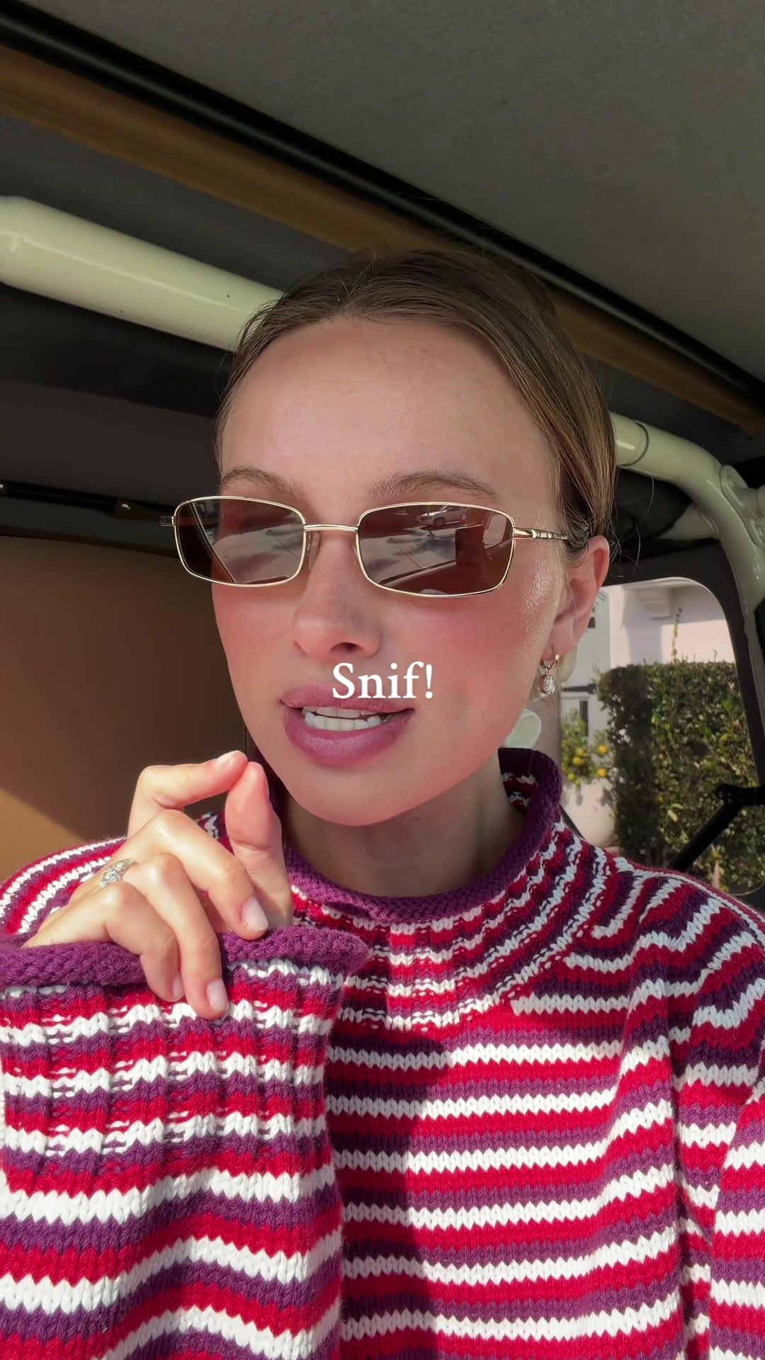 TikTok post by @haileydrewpolk for Snif. Caption reads: @Snif soda snob fragrance now at [...].