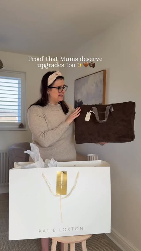 Instagram post by @inside_number_27 for Katie Loxton. Caption reads: [...] Use my code for 15% off: KLDTKMHF....