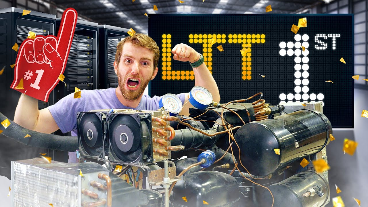 YouTube post by @LinusTechTips for DeleteMe. Caption reads: Chasing a Gaming World Record.