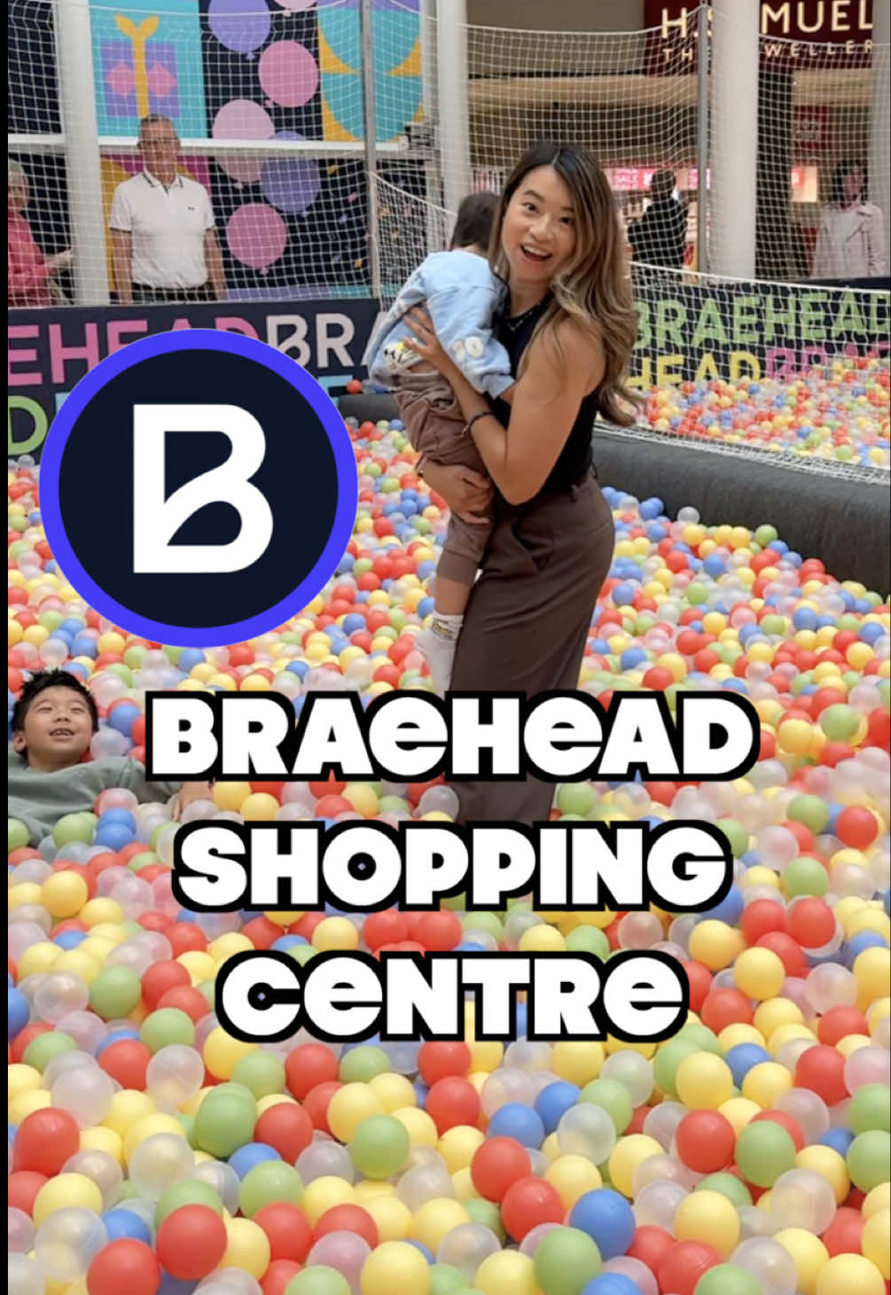 TikTok post by @theolivetreefamily for The Entertainer. Caption reads: Summer Fun at Braehead Shopping Centre with a FREE....