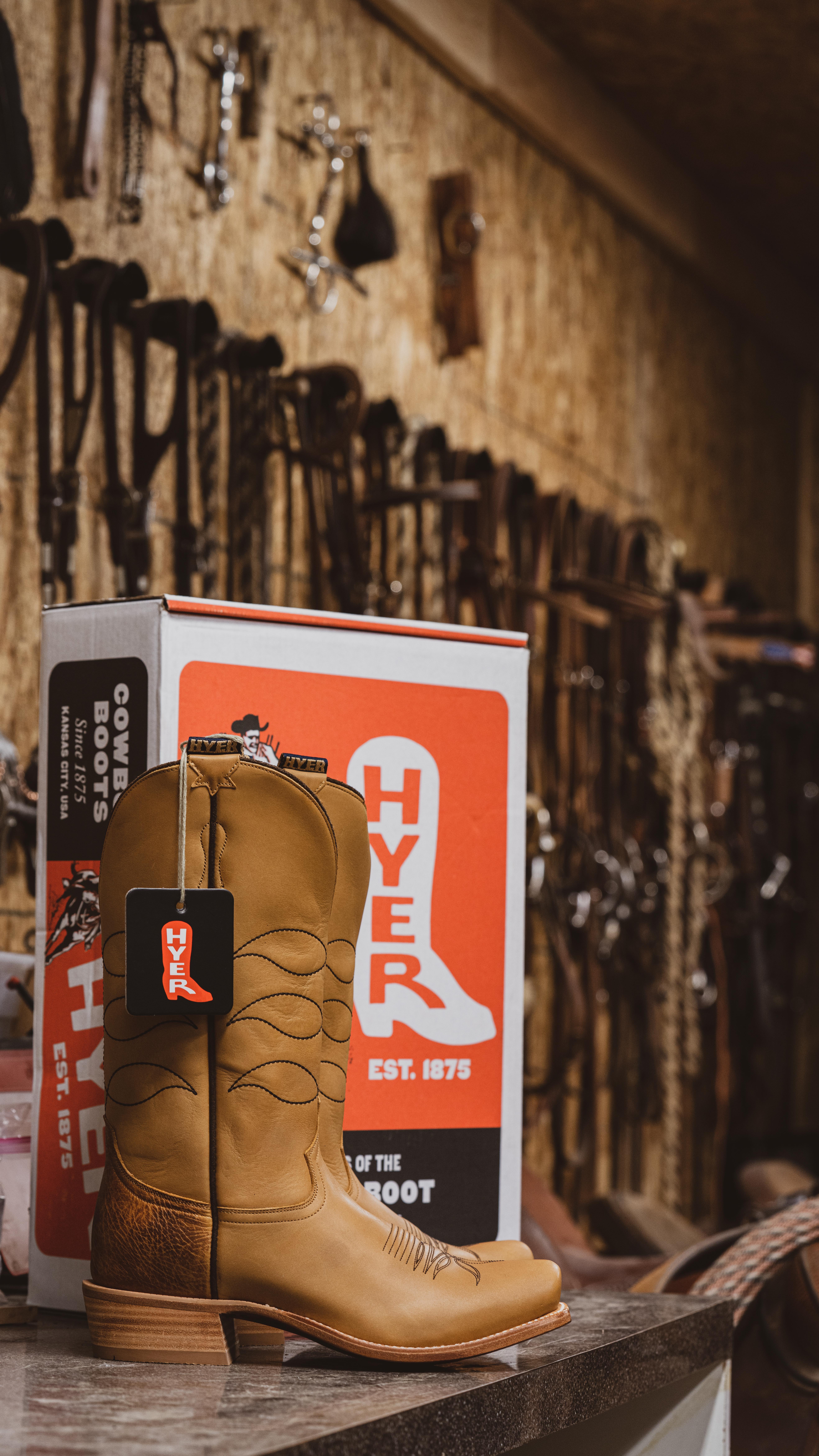 Instagram post by @j.w.phillips for Hyer Boots. Caption reads: SINCE 1875 @hyerboots has been THE trend setter....