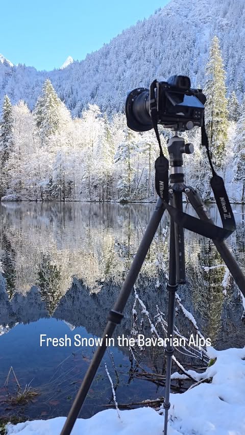 Instagram post by @kilianschoenberger for Nikon DACH. Caption reads: First sunny winter day this year.
Aways a great....