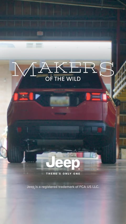 Instagram post by @paradiseunmapped for Jeep. Caption reads: [...] starts with good materials. The new @jeep....