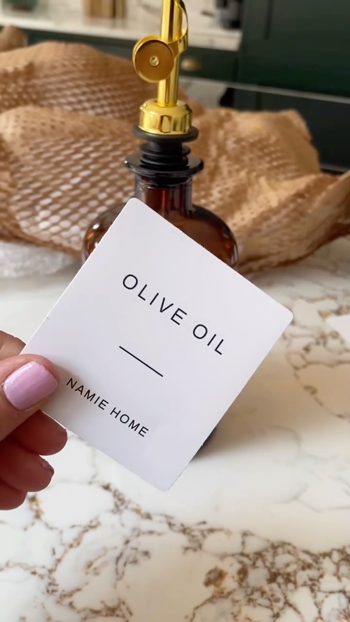 Instagram post by @renovate_with_me_lmd for NAMIE HOME. Caption reads: A little POUR-FECTION in the Kitchen 🫒✨

We’ve....