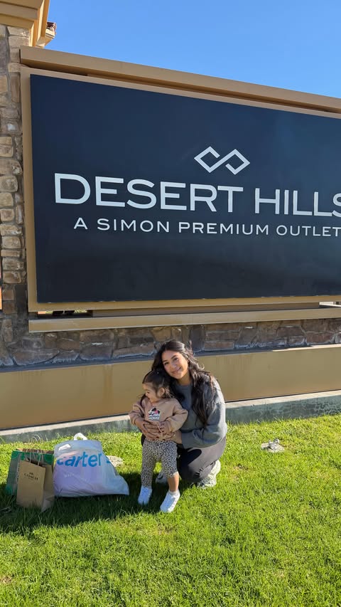 Instagram post by @itssdenisee for Simon Malls. Caption reads: Your ultimate holiday gift guide at @deserthillspo....