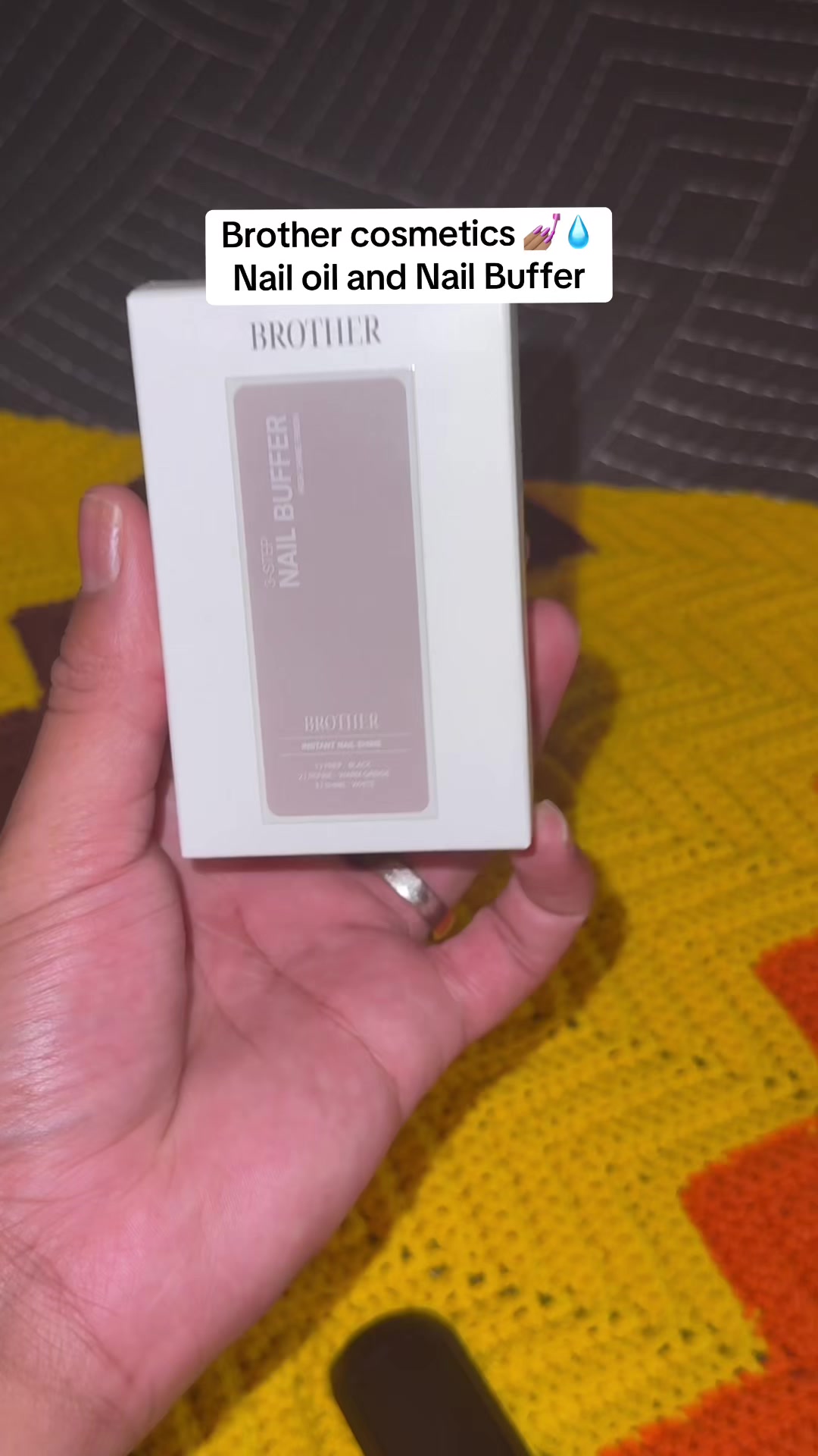 TikTok post by @lavishfreckles for Brother Cosmetics. Caption reads: [...] the road to have healthier nails.....