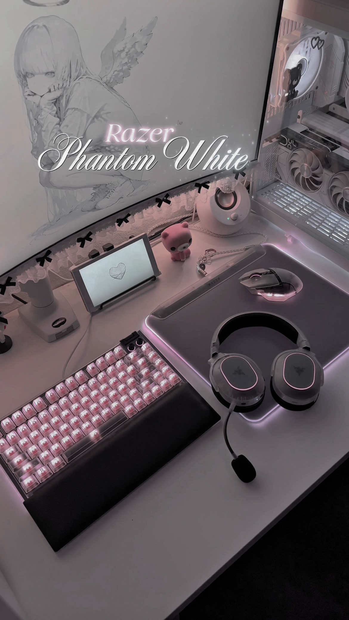 TikTok post by @fleurisx for Razer. Caption reads: The most stunning collection yet, the Phantom....