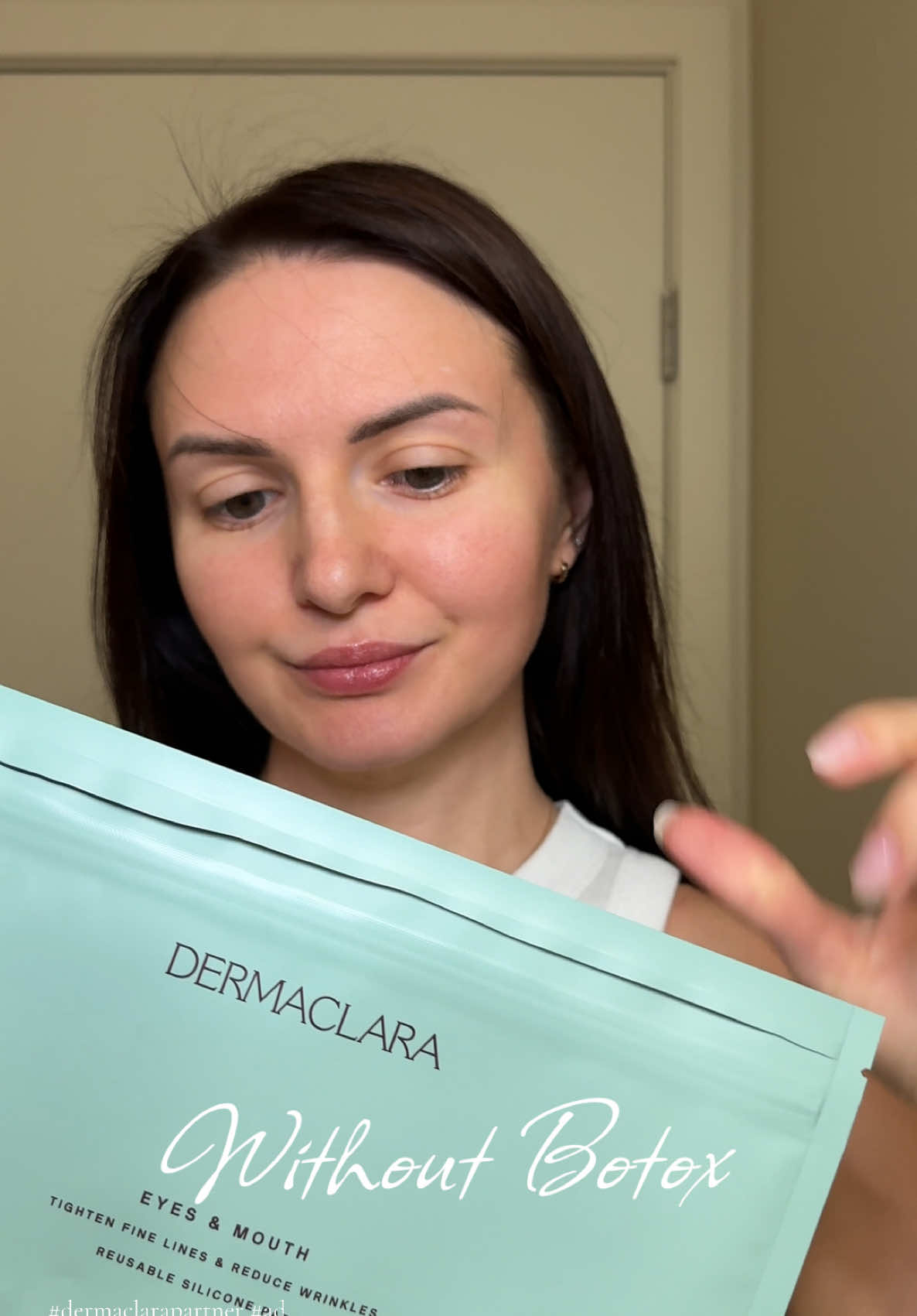 TikTok post by @h_alenchik for Dermaclara. Caption reads: @Dermaclara just 20 minutes every day and [...].