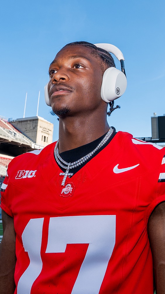 Instagram post by @carnelltate for JLab. Caption reads: Turn down the noise, turn up the game.🎧🏈

Locked....