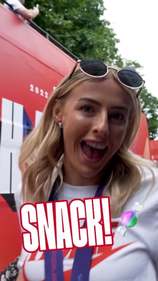 Instagram post by @lionesses for Marks And Spencer. Caption reads: Loving the excitement @chloekelly 🤣.