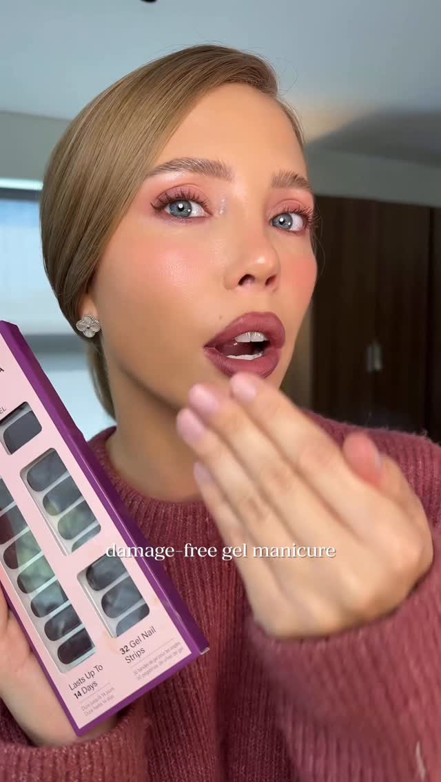 Instagram post by @imjamiestone for Dashing Diva. Caption reads: [...] strong nails easier than ever with....