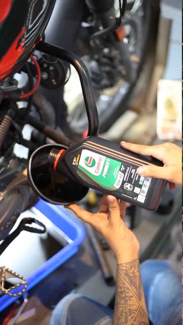 Instagram post by @kochimachan for Castrol. Caption reads: From twisty roads to rugged trails I have pushed....