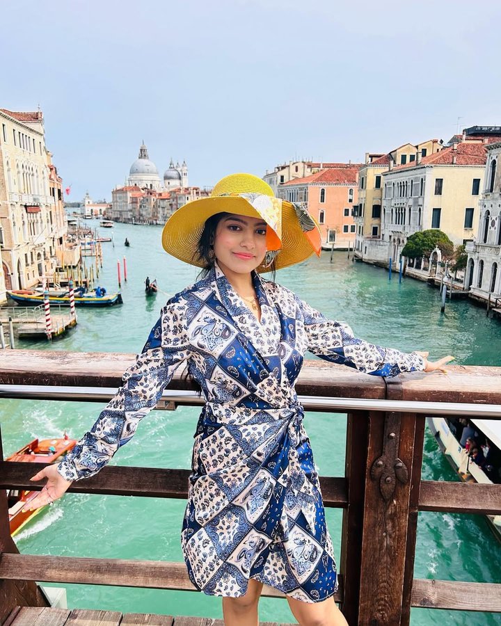 Instagram post by @laavy_sharma for Dharma Productions. Caption reads: 🎥🎤🥤when you choose peace with lot of goodbyes....