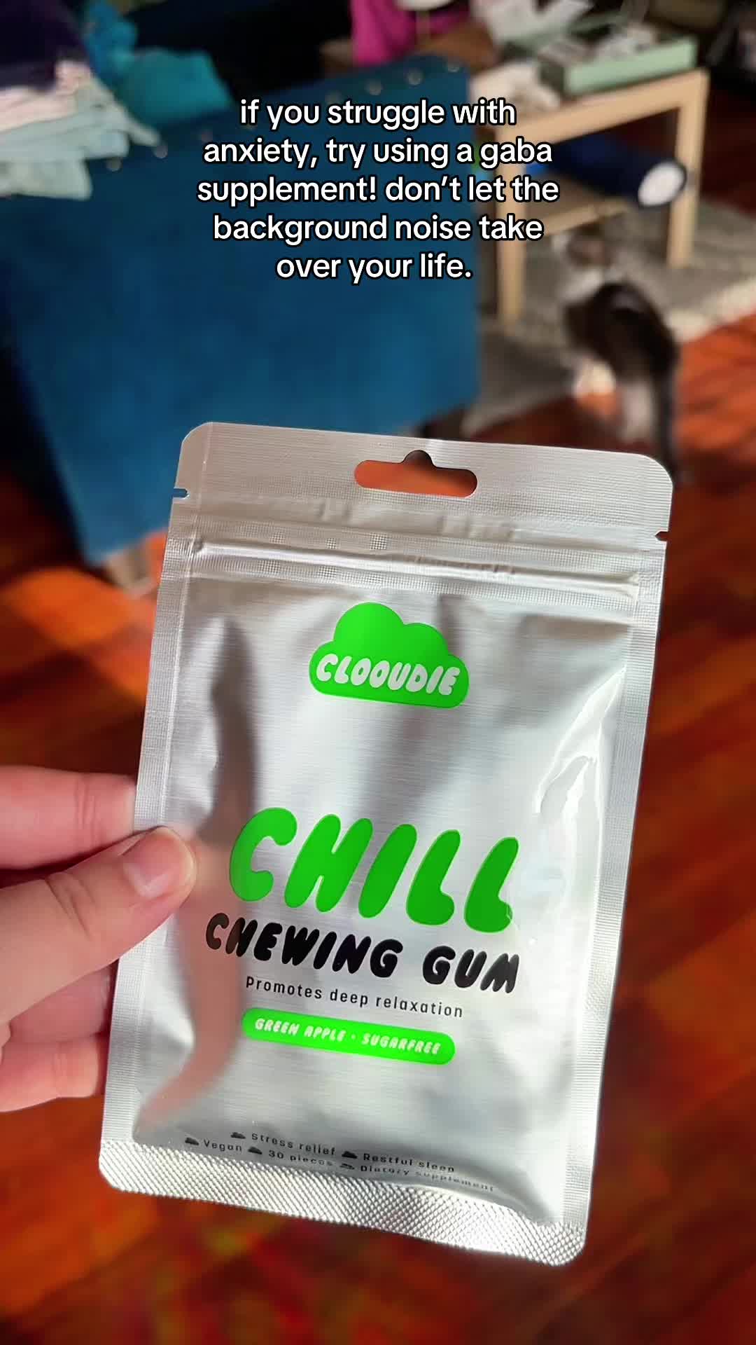 TikTok post by @devinsdogpack for Clooudie. Caption reads: [...] of my favorites! Loaded with gaba 🧠....
