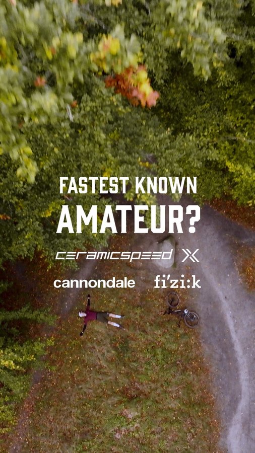 Instagram post by @fizikofficial for CeramicSpeed. Caption reads: After capturing a surprise top-10 on a mythical....