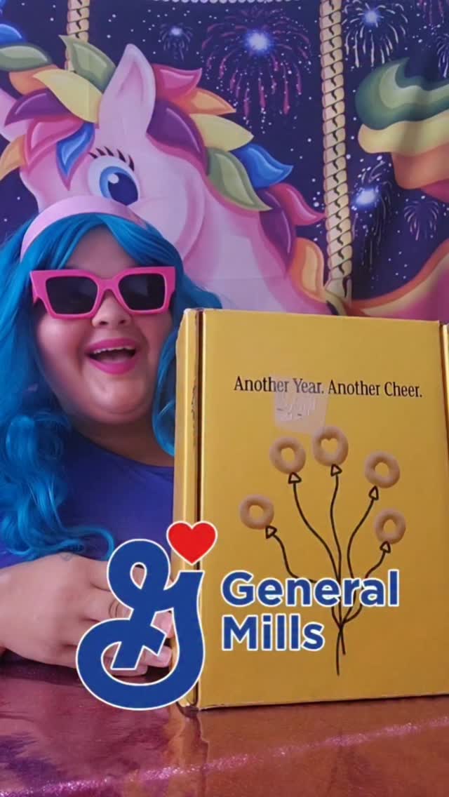 Instagram post by @therainbowfamilyfun for General Mills. Caption reads: [...] to me! 🎉🥣💛 A huge THANK YOU to General....