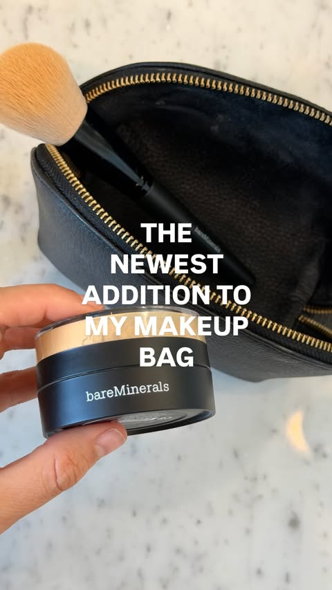 Instagram post by @mia_rigden for bareMinerals. Caption reads: [...] makeup look and feel, and I’m loving....