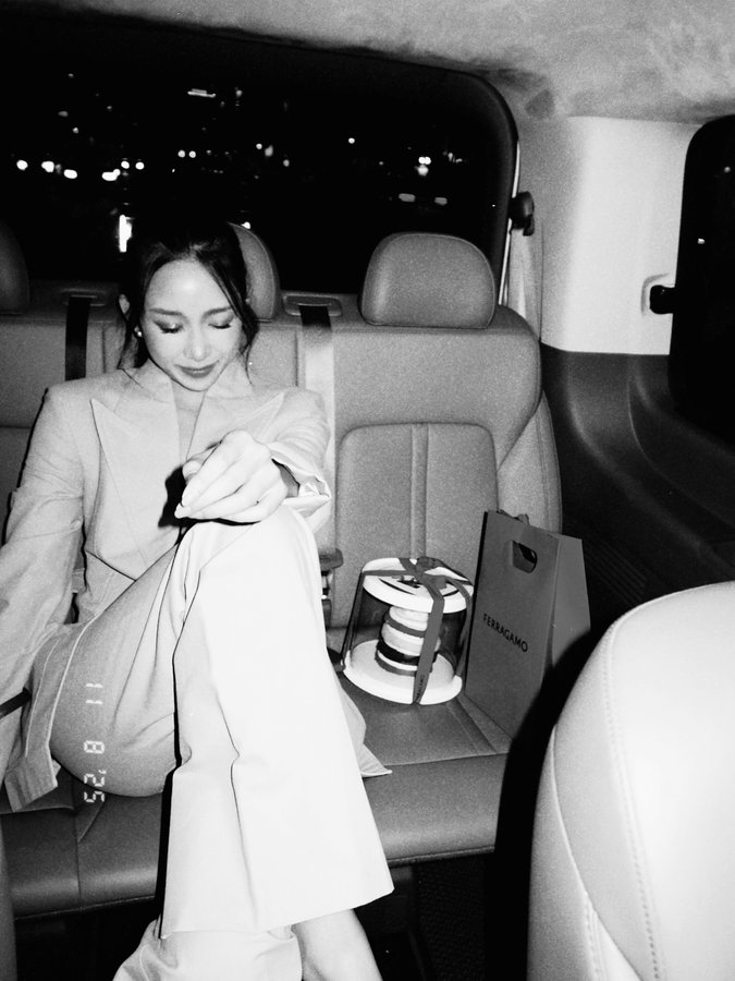 Instagram post by @hey__deets for FERRAGAMO. Caption reads: seoul touchdown♥️.