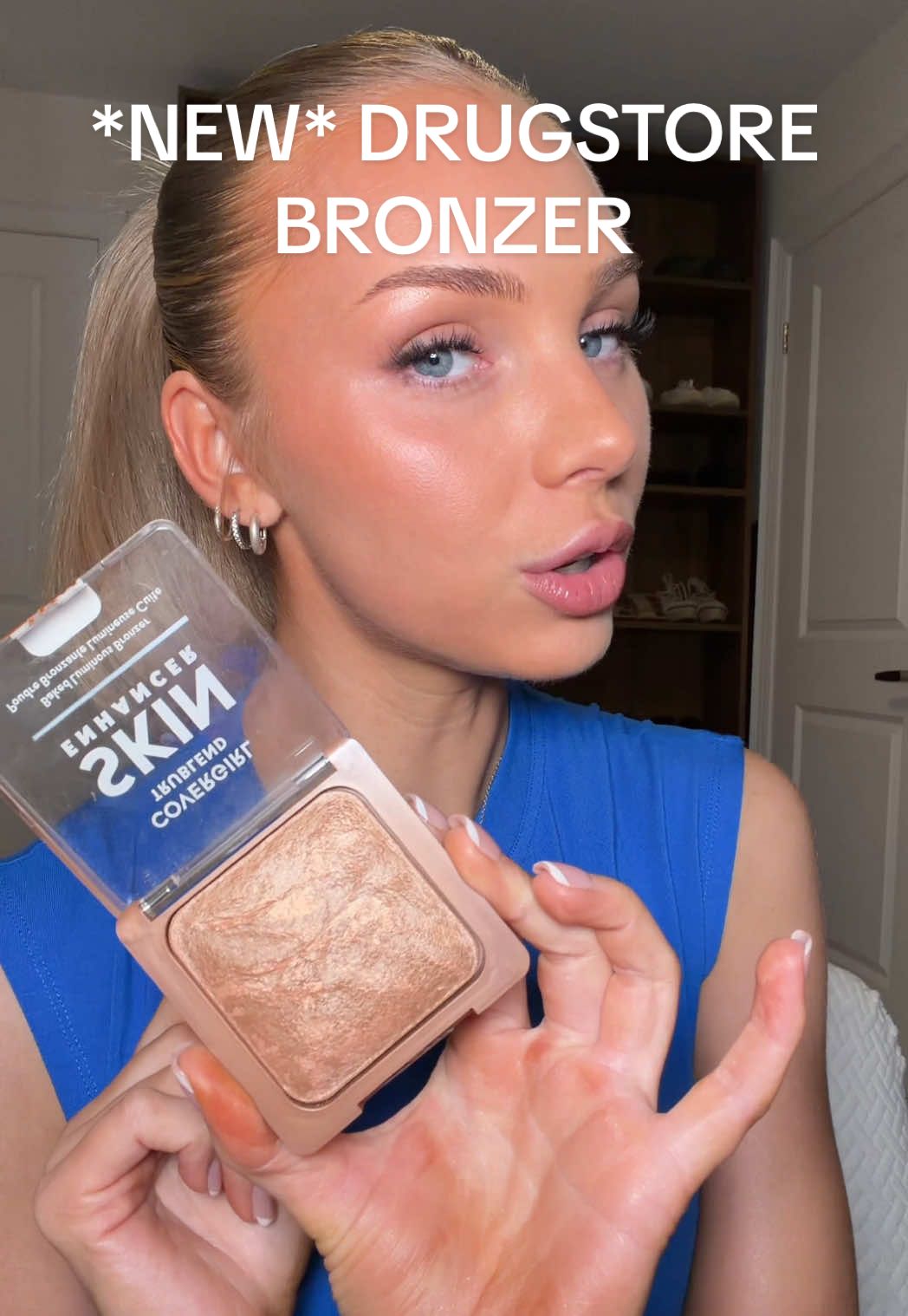 TikTok post by @vanilla_swirlxx for COVERGIRL. Caption reads: @COVERGIRL did NOT come to play with these new....