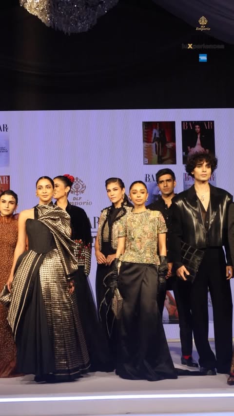 Instagram post by @dlfemporio for Harper’s BAZAAR. Caption reads: The Fashion Collective at LuXperiences 2026....