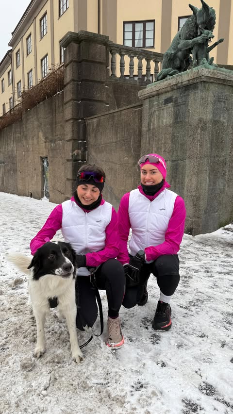 Instagram post by @andreasveinsdottir for Brooks Running. Caption reads: [...] reklame i matchende outfit fra....