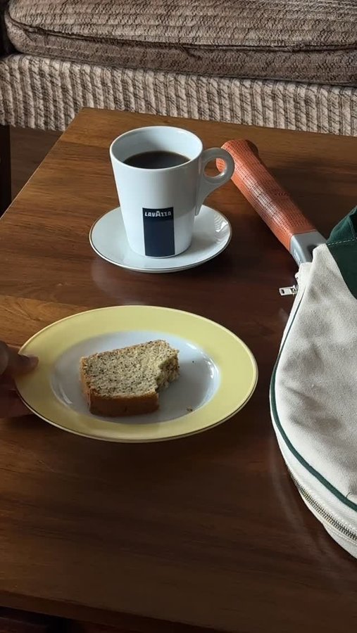 Instagram post by @cheftarathomas for Lavazza USA. Caption reads: la dolce vita is being served🎾☕️

head to the....