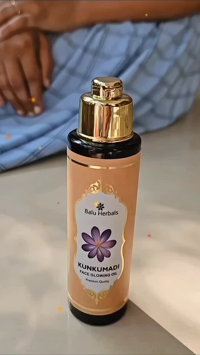 Instagram post by @anu_pama_love for Balu Herbals. Caption reads: Kunkumadi glowing face oil ....🥰😍

@Baluherbals....