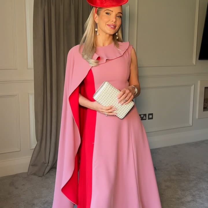 Instagram post by @hjgflanagan for Karen Millen. Caption reads: Race day ready and feeling super chic in....