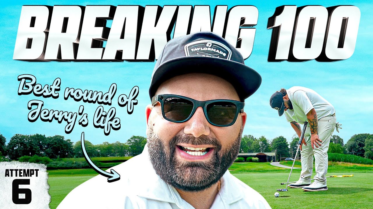 YouTube post by @ForePlayGolf for Golf Galaxy. Caption reads: Jerry Has A Career Round Back In Jersey.