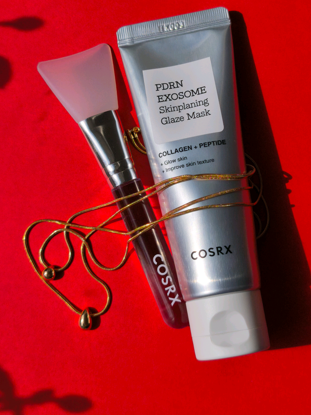 TikTok post by @tanyuschkaugc for 4AM Marketing – Saebyeok Naesi. Caption reads: [...] #exosome @COSRX Official @4AM Marketing –....