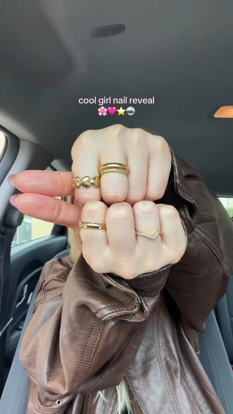 Instagram post by @franka.nhr for NEONAIL Poland. Caption reads: nails of the month april 🌺🌸🩷 selfmade by....