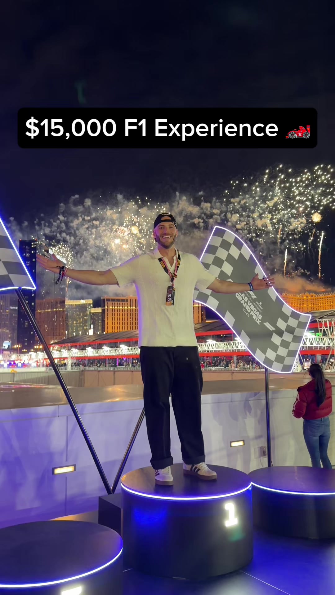 TikTok post by @countingcountries for Pirelli. Caption reads: [...] most insane sporting experience 🏎️🏁....