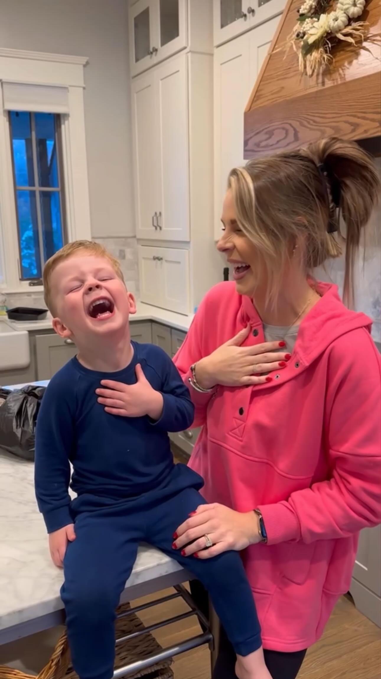 Instagram post by @lauraelizabethgraham for PAW Patrol. Caption reads: He sure knows how to butter me up!! 🤣 Chase to....